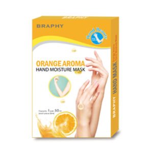 Sleeve-length Orange Aroma Hand Moisture Mask